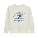 New Mexico Toddler Sweatshirt - Vintage Ski New Mexico Toddler Crewneck Sweatshirt-1