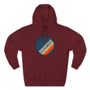 Premium Nashville, Tennessee Retro Circle Hoodie — Vintage 70s Striped Logo Pullover-5