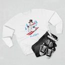 Premium Alaska Skiing Snowman Sweatshirt-5