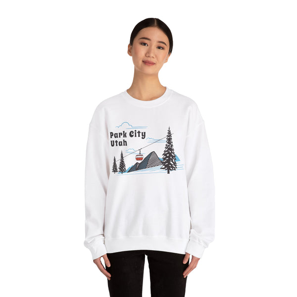 Park City, Utah Sweatshirt - Unisex Retro Ski Mountain Gondola Park City Sweatshirt