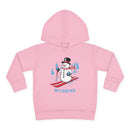 Wyoming Toddler Hoodie - Unisex Skiing Snowman Wyoming Sweatshirt-4