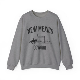 Buy graphite-heather New Mexico Sweatshirt - New Mexico Cowgirl Graphic Crewneck