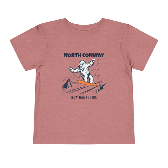 North Conway, New Hampshire Yeti Snowboard Toddler Tee