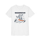 Washington Yeti Snowboard Youth Tee - Kids Skiing Shirt-2