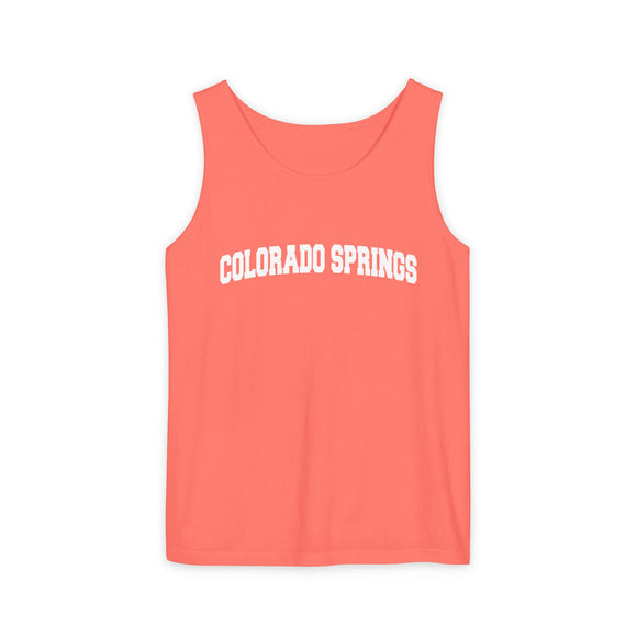 Colorado Springs, Colorado Tank Top Unisex | Comfort Colors - 100% Cotton