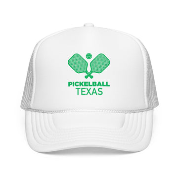Buy white Texas Pickleball Trucker Hat - Foam Texas Cap