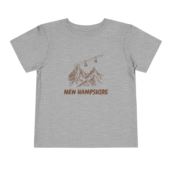 New Hampshire Toddler T-Shirt — Vintage Gondola Ski Mountain Tee