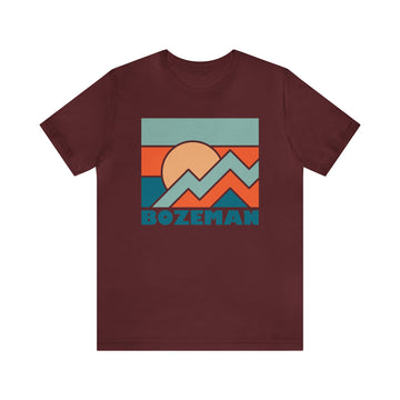 Buy maroon Bozeman, Montana T-Shirt - Retro Unisex Bozeman Shirt