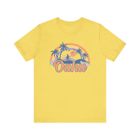 Oahu, Hawaii T-Shirt - Retro Beach Unisex Oahu Shirt