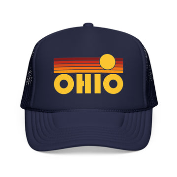 Ohio Retro Sunset Trucker Hat - 0