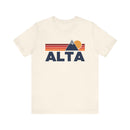 Retro Alta, Utah T-shirt, Mountain Tee, Vintage Alta Unisex Jersey Shirt, Outdoor Hiking Apparel-3