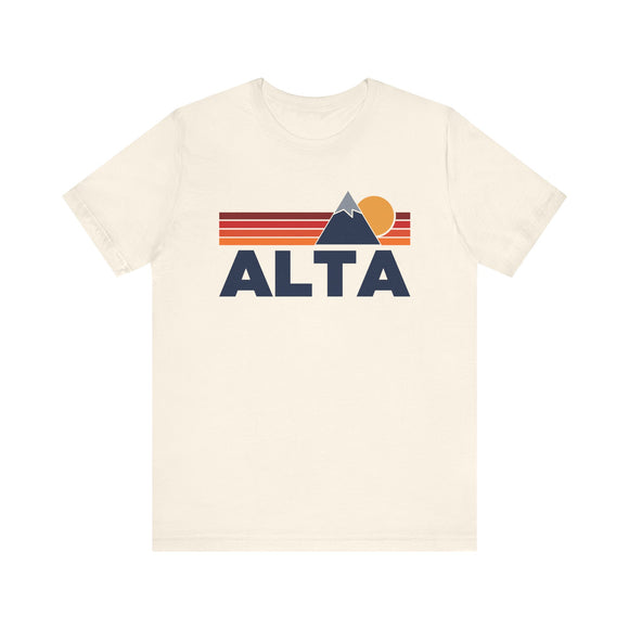 Retro Alta, Utah T-shirt, Mountain Tee, Vintage Alta Unisex Jersey Shirt, Outdoor Hiking Apparel