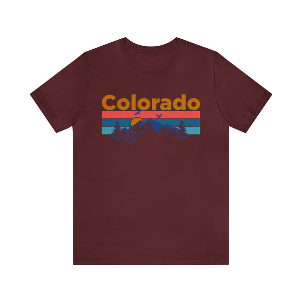 Colorado T-Shirt - Mountain Sunset Unisex Colorado Shirt