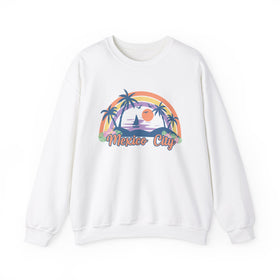 Mexico City, Mexico Sweatshirt - Unisex Retro Beach Crewneck Mexico City Sweatshirt