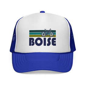 Buy royal Boise, Idaho Retro Bike Trucker Hat - Vintage Style Boise Cap