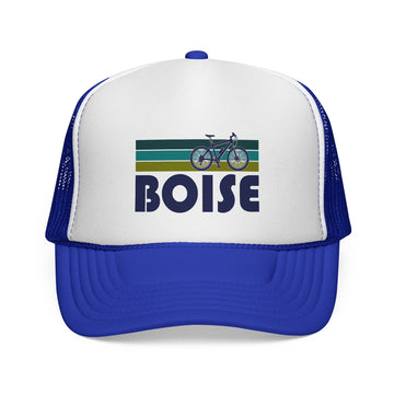 Buy royal Boise, Idaho Retro Bike Trucker Hat - Vintage Style Boise Cap