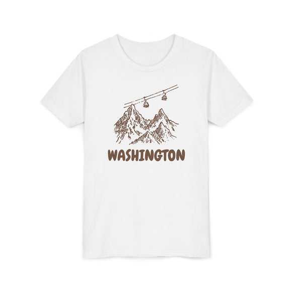 Washington Youth T-Shirt — Vintage Gondola Ski Mountain Tee