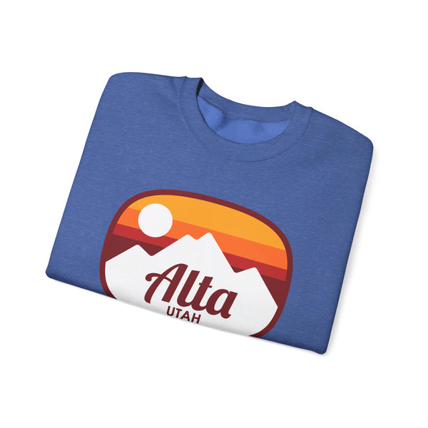 Alta, Utah Sweatshirt - Unisex Retro Ombre Crewneck Alta Sweatshirt