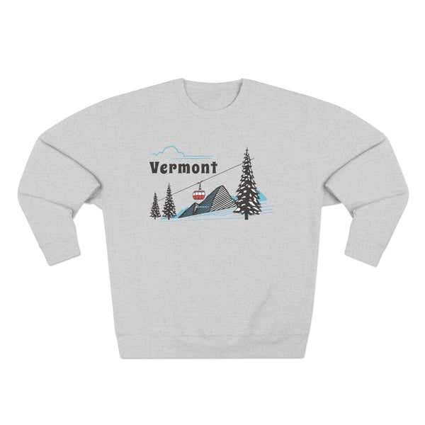 Premium Vermont Sweatshirt Unisex Crewneck, Premium Sweatshirt, Crewneck Jumper, Ski Resort Apparel