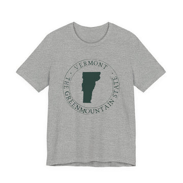 Buy athletic-heather Vermont T-Shirt — State Graphic Tee