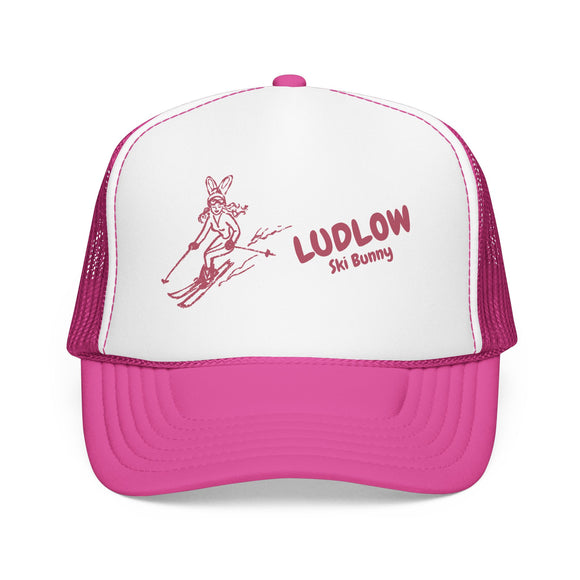 Ludlow, Vermont Ski Bunny Foam Trucker Hat