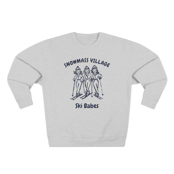 Premium Snowmass Village, Colorado Ski Babes Sweatshirt