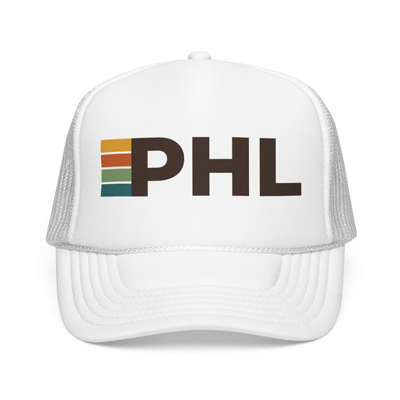 Philadelphia, Pennsylvania Trucker Hat - PHL Abbr retro cap