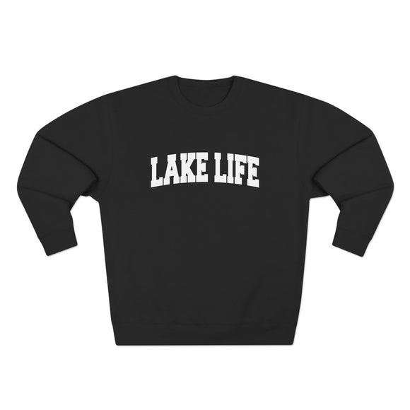 Premium Lake Life Retro Graphic Sweatshirt