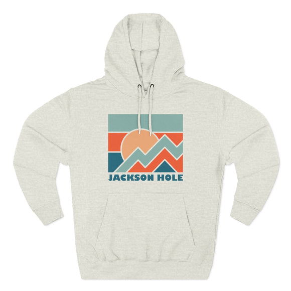 Jackson Hole, Wyoming Hoodie - Retro Mountain Unisex Sweatshirt
