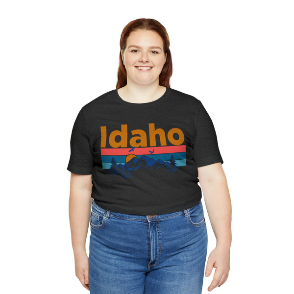 Idaho T-Shirt - Mountain Sunset Unisex Idaho Shirt