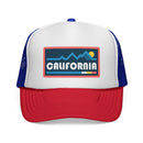 California Retro Mountains Trucker Hat - Vintage Style California Cap-1