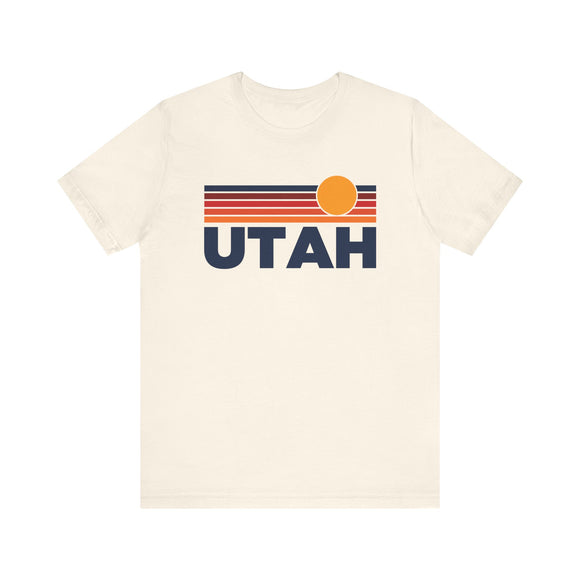 Utah T-Shirt Retro Sun Ombre Unisex Tee, Vintage Utah Tee, Mountain Sun Tee, Utah Souvenir Shirt
