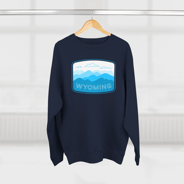 Premium Wyoming Sweatshirt Unisex Crewneck, Premium Sweatshirt, Crewneck Jumper, Ski Resort Apparel