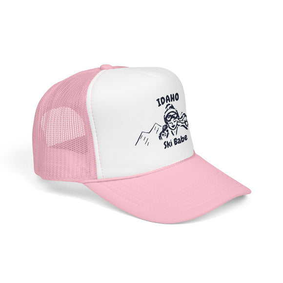 Idaho Ski Babe Trucker Hat — Foam Mesh Cap