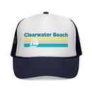 Clearwater Beach, Florida Retro Sailboat Trucker Hat-2