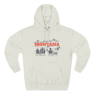 Buy oatmeal-heather Premium Montana Après-ski Hoodie - Unisex Sweatshirt