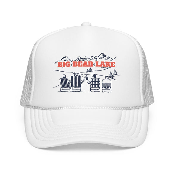 Big Bear Lake, California Après-ski Trucker Hat — Foam Mesh Cap