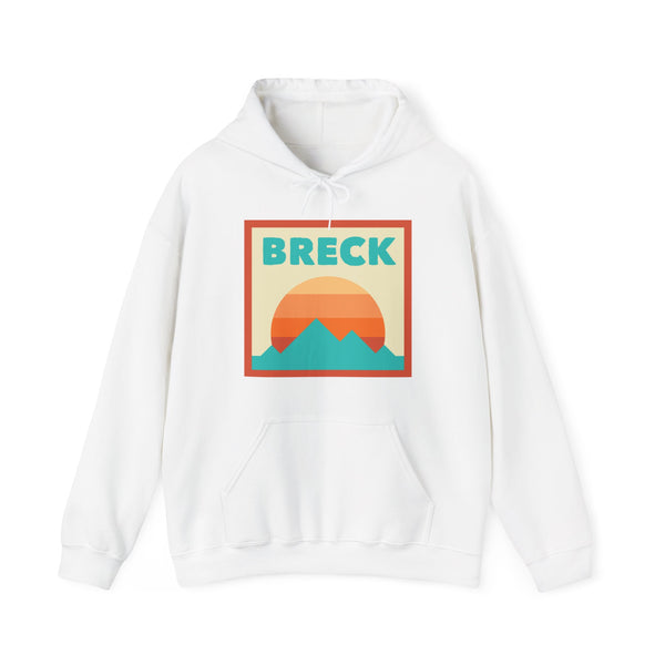 Breckenridge, Colorado Mountain Sun Hoodie - Unisex Hooded Sweatshirt, Travel Sweatshirt, Sunset