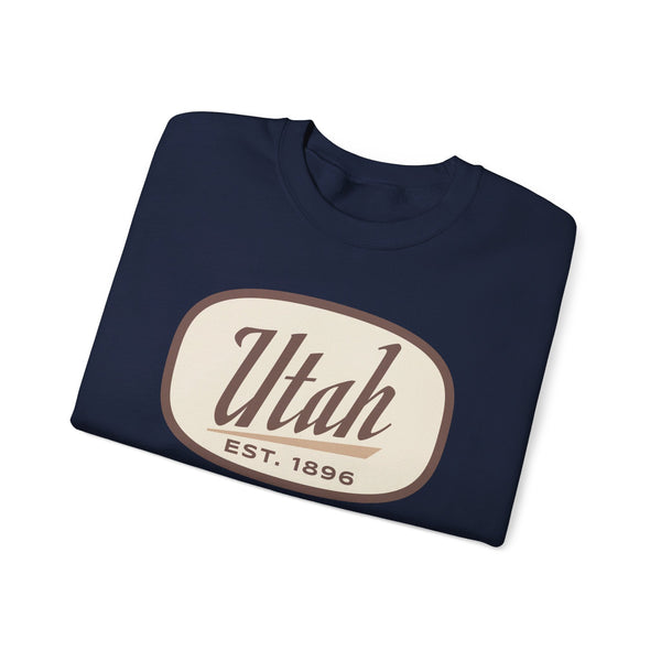 Utah Sweatshirt - Unisex Retro Utah Crewneck Sweatshirt