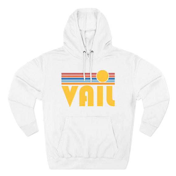 Premium Vail, Colorado Hoodie - Retro Sun Unisex Sweatshirt