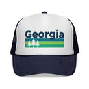 Georgia Retro Trees Trucker Hat - Vintage Style Georgia Cap-4
