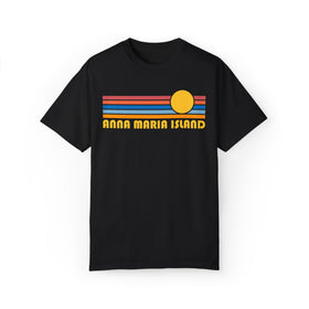 Buy black Anna Maria Island, Florida Graphic Tee, Comfort Colors Retro Unisex Anna Maria Island T shirt
