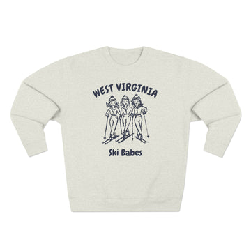 Premium West Virginia Ski Babes Sweatshirt