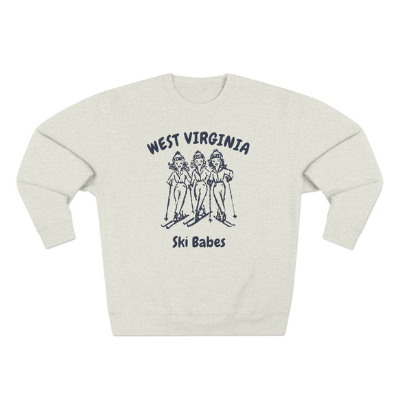 Premium West Virginia Ski Babes Sweatshirt