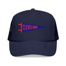 Cleveland, Ohio Pennant Trucker Hat — Retro Flag Foam Cap-1