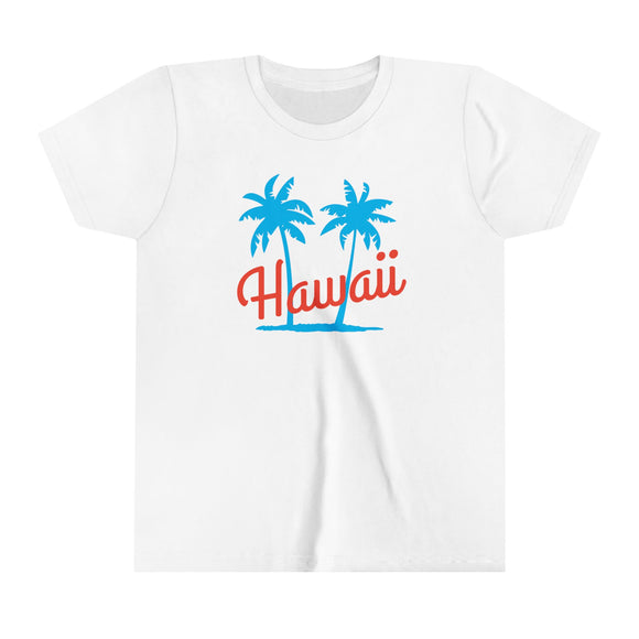 Hawaii Youth Shirt - Retro Palm Tree Hawaii Kid's T-Shirt