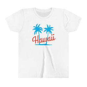 Hawaii Youth Shirt - Retro Palm Tree Hawaii Kid's T-Shirt