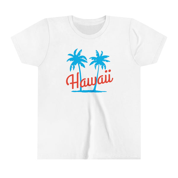 Hawaii Youth Shirt - Retro Palm Tree Hawaii Kid's T-Shirt