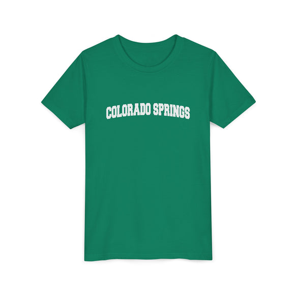 Colorado Springs, Colorado Youth Graphic Tee - Kids Colorado Springs T Shirt