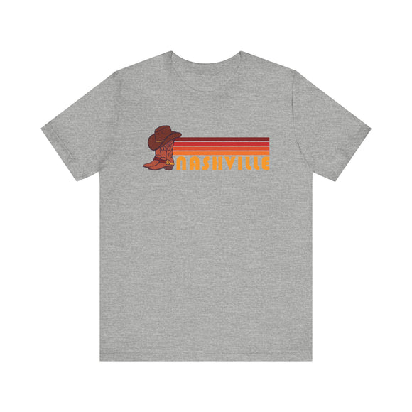 Nashville, Tennessee T-Shirt Retro Boots - Adult Unisex Nashville T Shirt